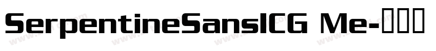 SerpentineSansICG Me字体转换